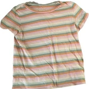 american eagle pastel striped tee shirt!!